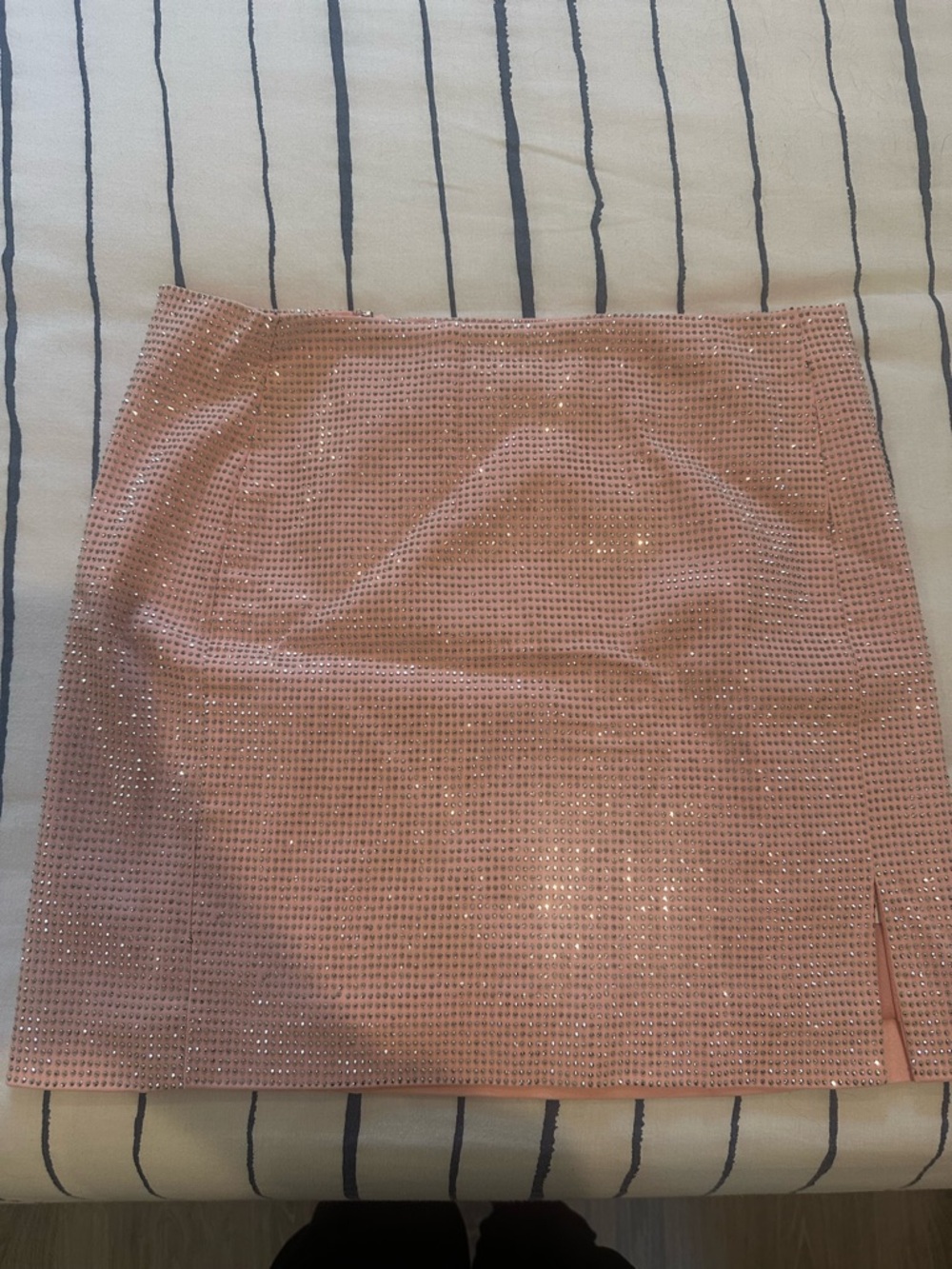 Sparkling Blush Pink Mini Skirt